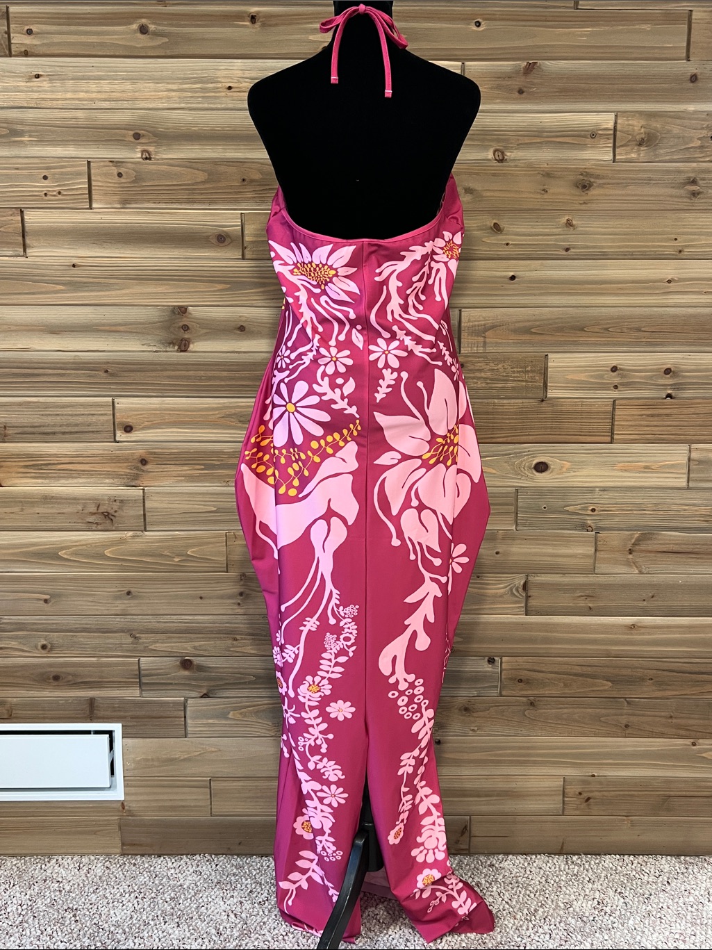 Di Petsa Halter Neck Long Dress In Tropical — image 4 of 7